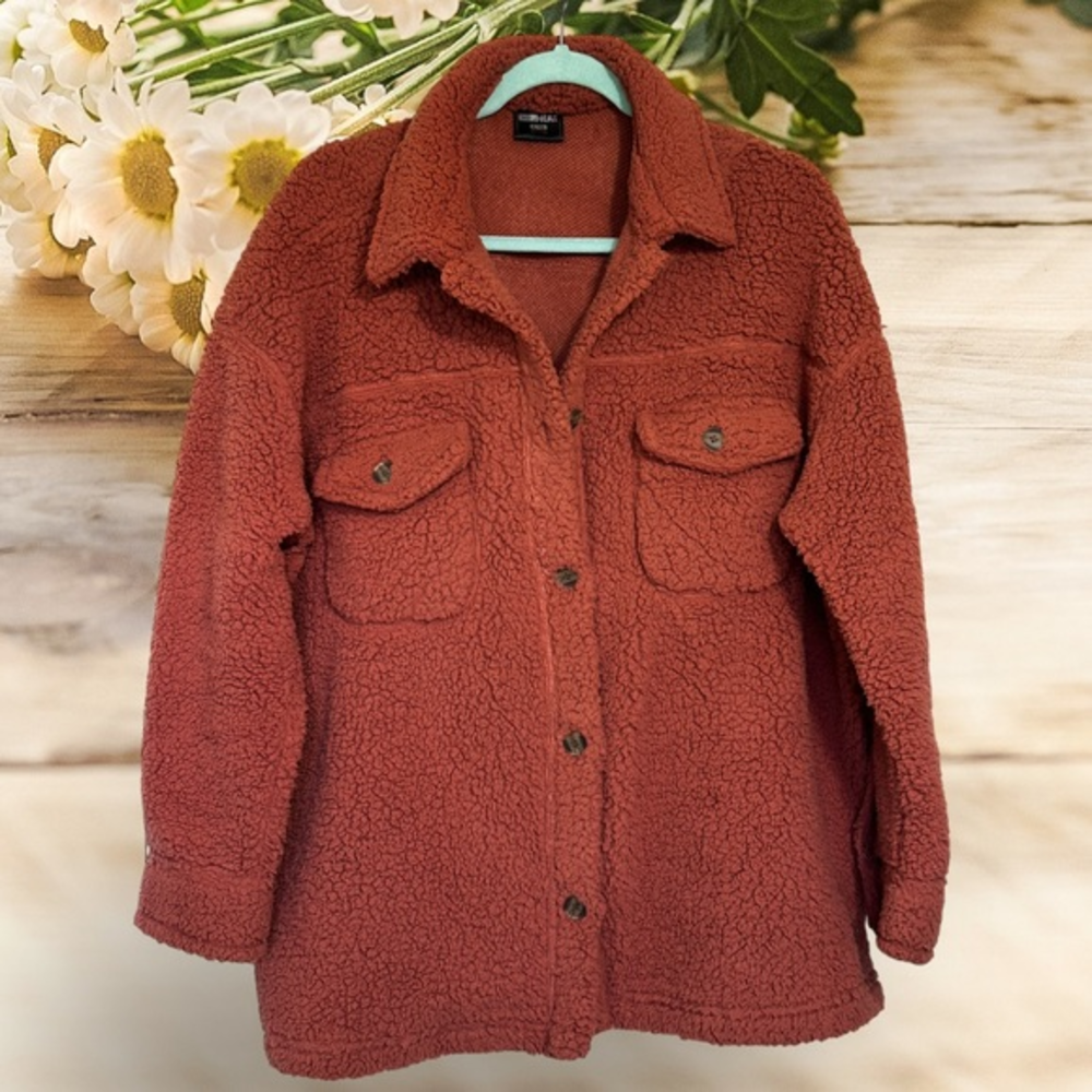 32 Degree Heat Womens Sherpa Jacket Red‎ Wood XL/XXL